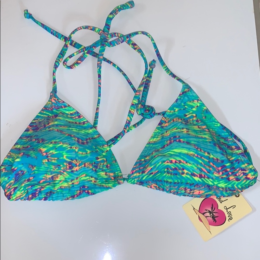 Turquoise Aztec bikini - Picture 2 of 4